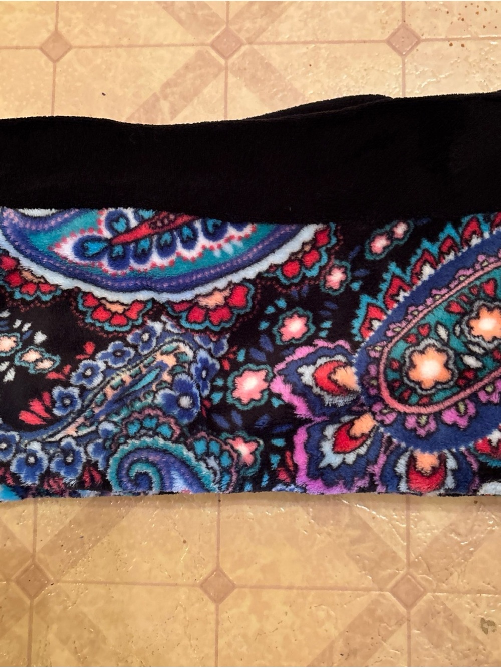 Vera Bradley Black Fleece Paisley “Haymarket” Infinity Scarf